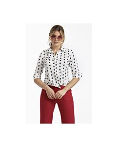 Studio Anneloes  Poppy dot cuff blouse 07369